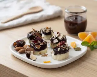 Bouchées banane-choco