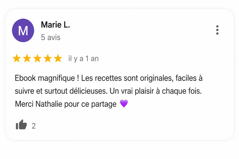 Avis de lecteur n°2 sur 56 glaces (capture d'écran)