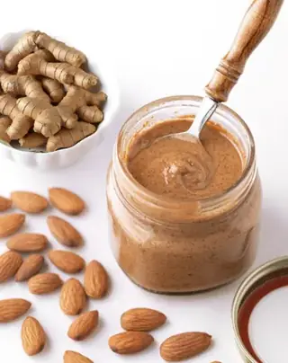 Sauce gingembre et amandes